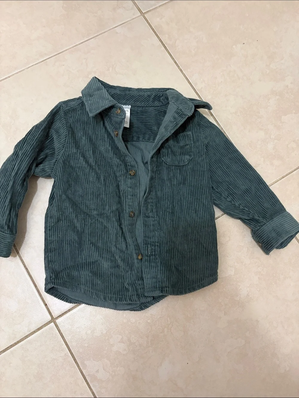 Carter's Teal Corduroy Button-Down Shirt